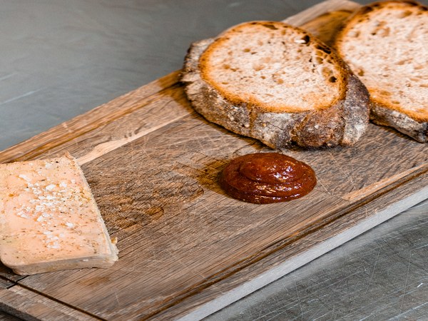 Foie gras au Johannisberg maison