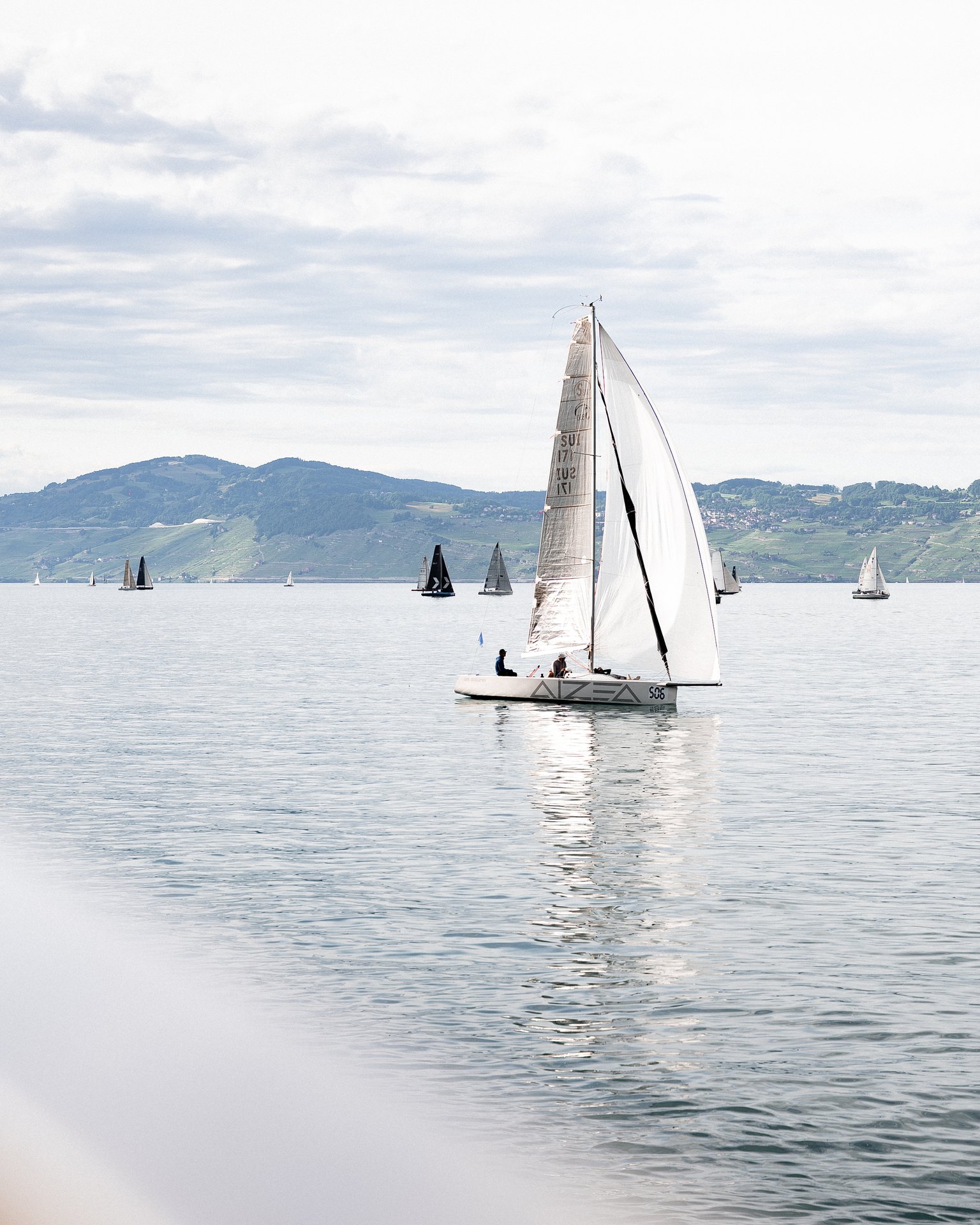 Régates sur le lac Léman